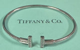 Tiffany 18k T-Wire Pave Diamond Bracelet - Image 6