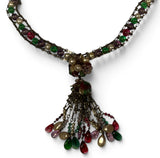 Louis Rousselet for Chanel Necklace Poured Glass Beads with Tassel 1930s - Image 4