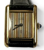 Cartier Vintage Tank Vermeil Trinity Face Manual Wind