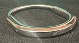 Tiffany 18k Diamond Lock Bangle Bracelet