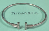 Tiffany 18k T-Wire Pave Diamond Bracelet