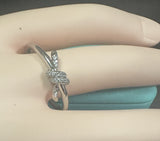 Tiffany 18k Diamond Knot Ring