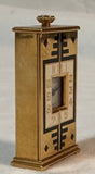 Cartier 18k Yellow Gold & Enamel "Altar" Clock - Miniature Travel Clock circa 1930 ***