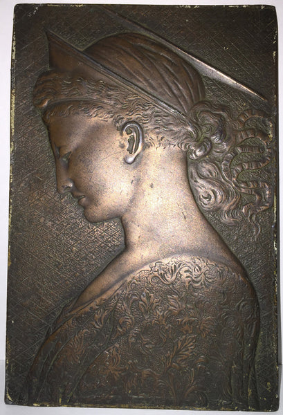 Desiderio da Settignano Saint Helena Bronze Bas Relief Plaque