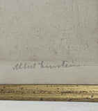 Drypoint Etching of Albert Einstein by Hermann Struck - Signed by Einstein