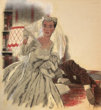 Illustration by James Williamson of a Bride Circa 1955 ***