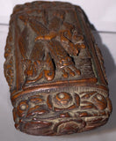 Tagua Carved Hinged Snuff Box - 19th Century